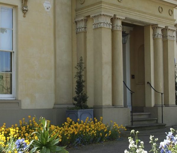 Front of house flowers