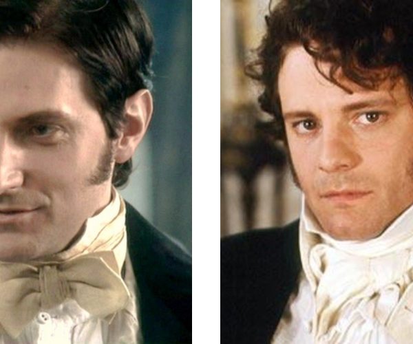 Mr Thornton (played by Richard Armitage) and Mr Darcy (played by Colin Firth)